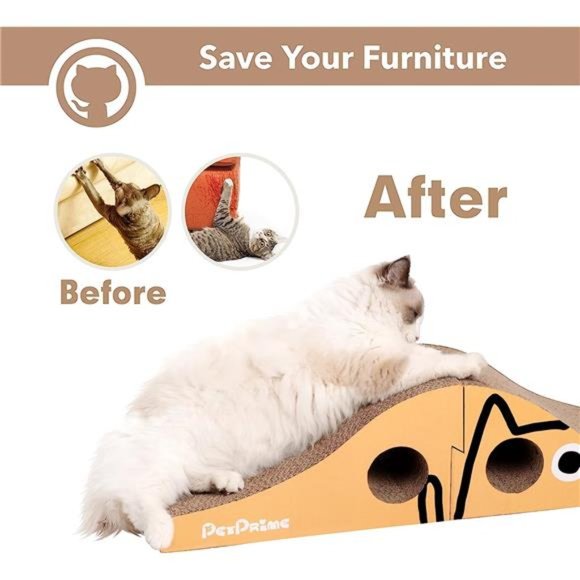 Cat Scratcher Cardboard Board CatRecycle Corrugated ScratchingPad Cat Scratching - Picture 2 of 7